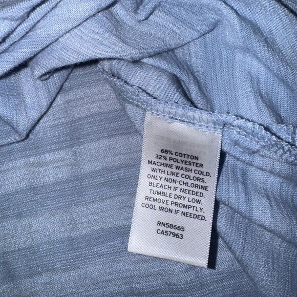 Nordstrom Men's Shop Blue Breathable Striped Golf Polo Shirt - Size Large - Picture 5 of 5